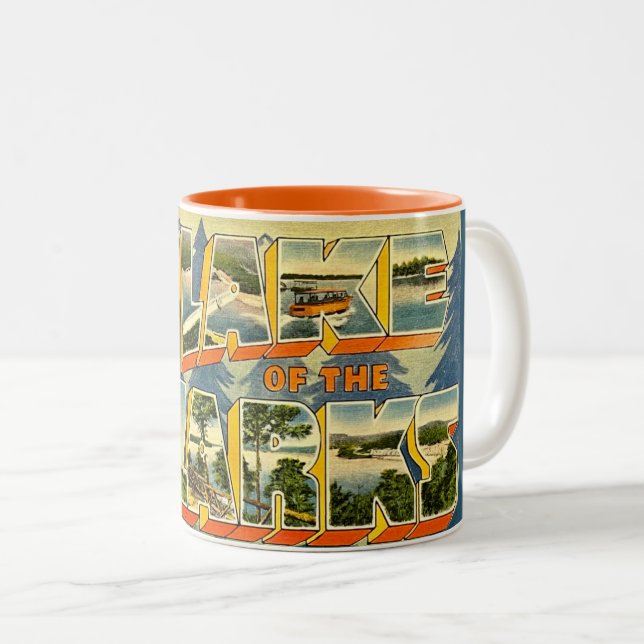 Lake of the Ozarks  Two-Tone Coffee Mug (Front Right)