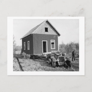 Lake of the Woods Mobile Home, 1930s Postcard