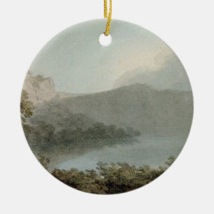 Lake of Vico Between Rome and Florence, 1783 (grap Ceramic Ornament