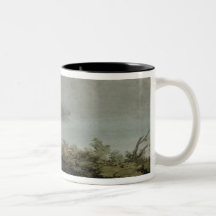 Lake of Vico Between Rome and Florence, 1783 (grap Two-Tone Coffee Mug