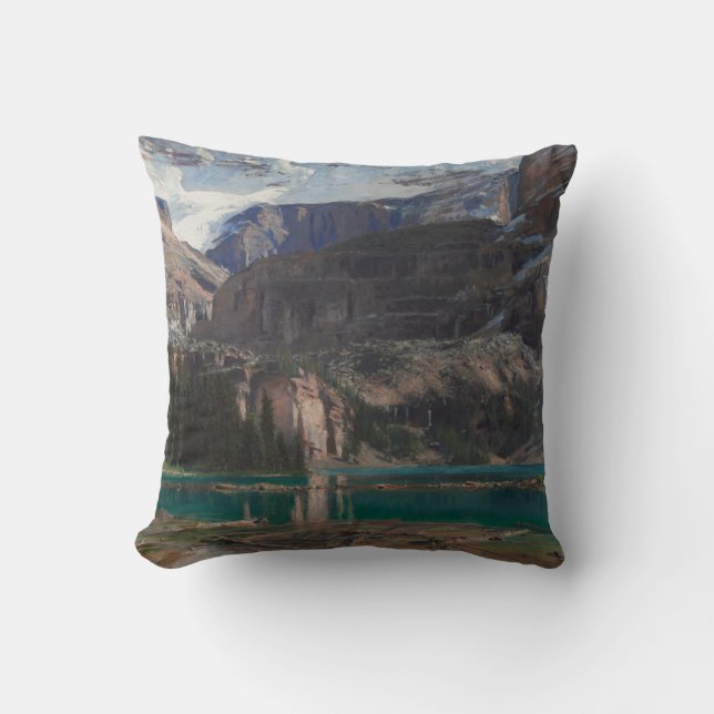 Lake O'Hara by John Singer Sargent, Victorian Art Cushion (Front)