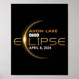 Lake Ohio Total Solar Eclipse 2024  Poster