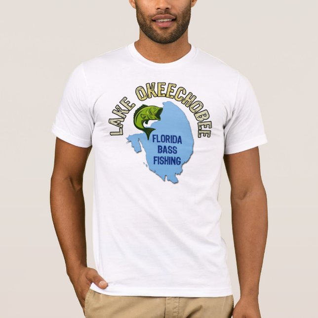 Lake Okeechobee, Florida Bass Fishing T-Shirt (Front)