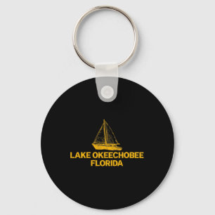 Lake Okeechobee Florida Outdoors Vintage Front And Key Ring