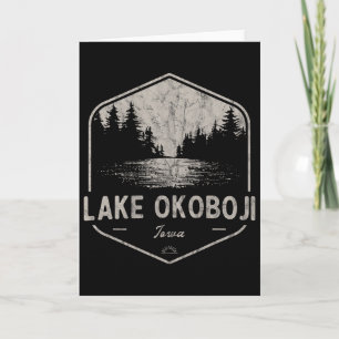 Lake Okoboji Iowa Outdoors Vintage  Card