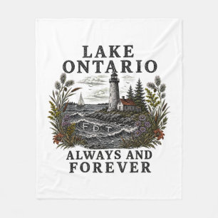 Lake Ontario Always And Forever Fleece Blanket