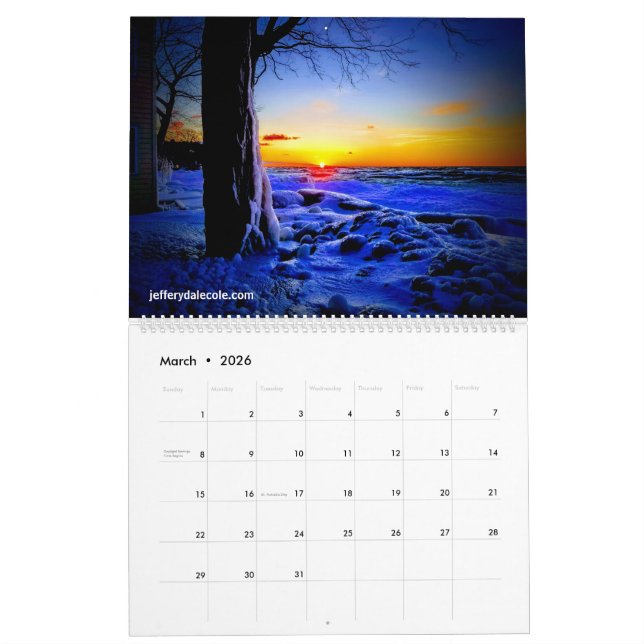 Lake Ontario Calendar (Mar 2026)
