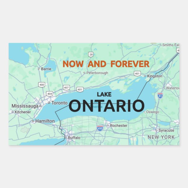 Lake Ontario  Rectangular Sticker (Front)