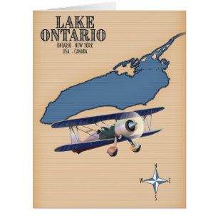Lake Ontario USA Canada map