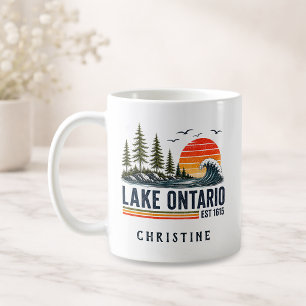 Lake Ontario Vintage Great Lakes Lake Life Coffee Mug