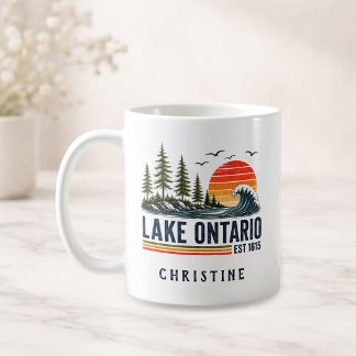Lake Ontario Vintage Great Lakes Lake Life Coffee Mug