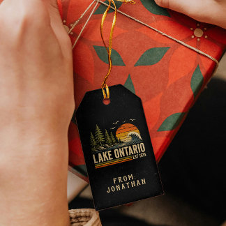 Lake Ontario Vintage Great Lakes Lake Life Gift Tags