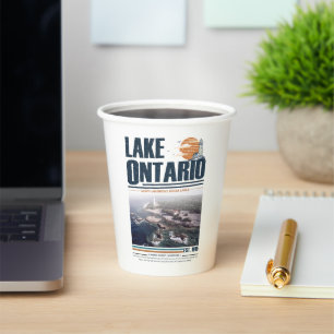 Lake Ontario Vintage Great Lakes Lighthouse Paper Cups