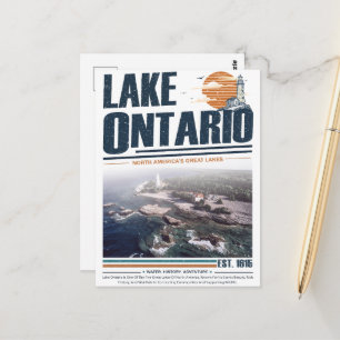 Lake Ontario Vintage Great Lakes Lighthouse Postcard