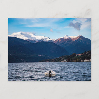 Lake orta in northern italy postcard