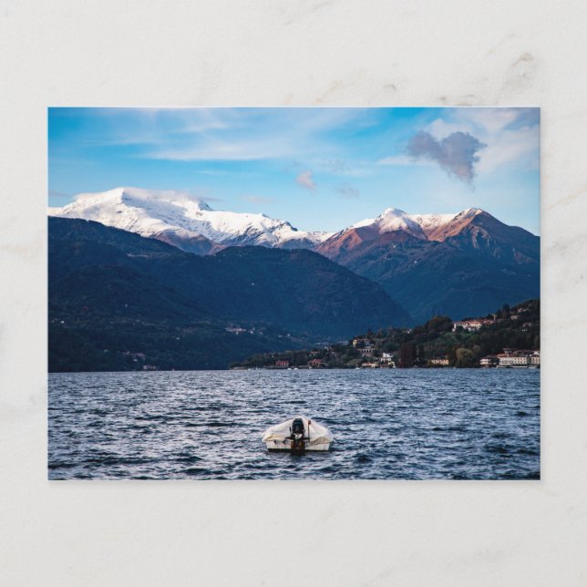 Lake orta in northern italy postcard (Front)