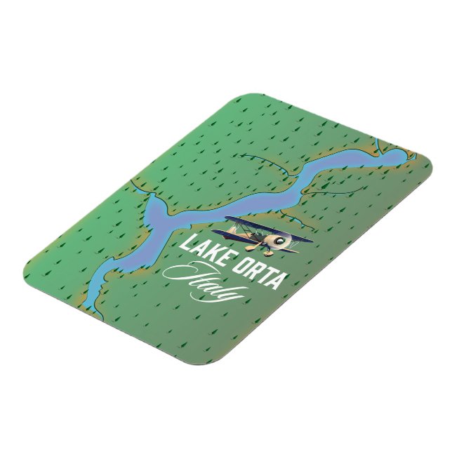 Lake Orta Italy lake map Magnet (Left Side)