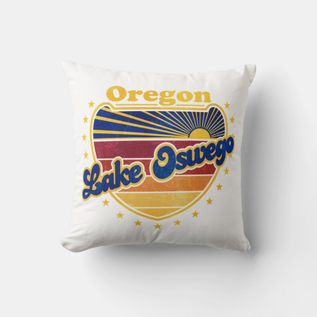 Lake Oswego Oregon Cushion (Front)