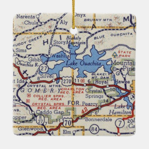 Lake Ouachita Ceramic Ornament