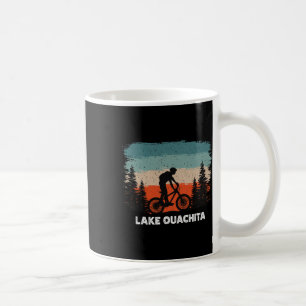 Lake Ouachita Mountain Biking Sunset Retro Vintage Coffee Mug