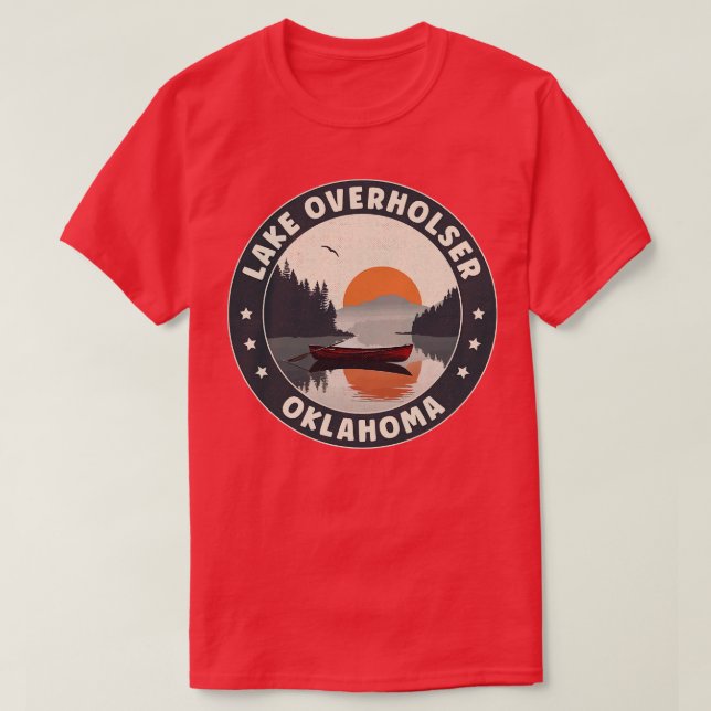 Lake Overholser Oklahoma Sunset T-Shirt (Design Front)
