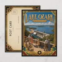 Lake Ozark Missouri Vintage Art Deco Golden Age