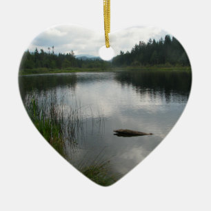 Lake Padden Stillness Ceramic Ornament