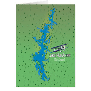 Lake Päijänne Finland beautiful map