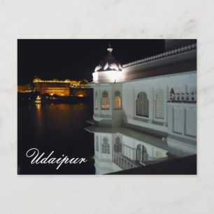 lake palace reflections postcard