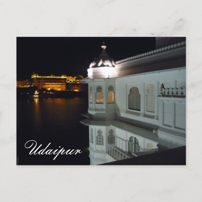 lake palace reflections postcard (Front)
