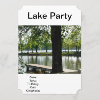 Lake Party Fishing Picnic Barbecue Family Reunion