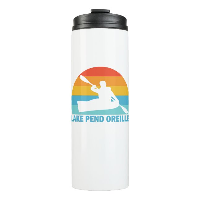 Lake Pend Oreille Idaho Kayak Thermal Tumbler (Front)