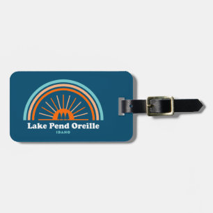 Lake Pend Oreille Idaho Rainbow Luggage Tag