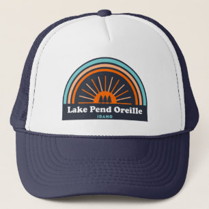 Lake Pend Oreille Idaho Rainbow Trucker Hat