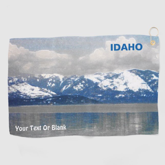 Lake Pend Oreille Winter Golf Towel (Horizontal)