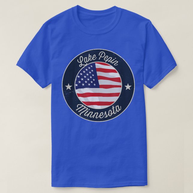 Lake Pepin - Patriotic Minnesota Souvenir T-Shirt (Design Front)