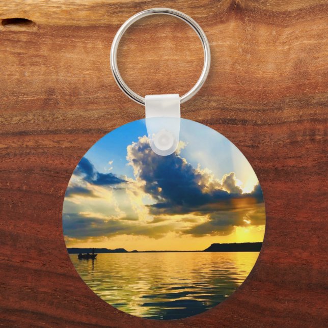 Lake Pepin Sunset Key Ring (Front)