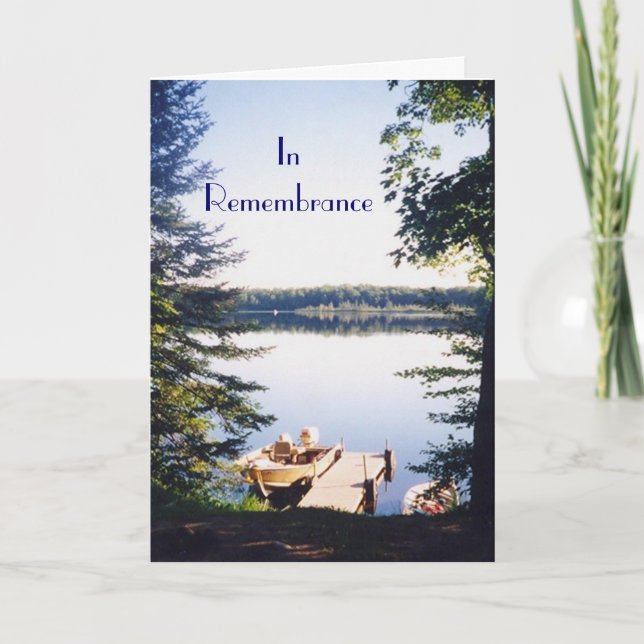 Lake picture2, InRemembrance Card (Front)