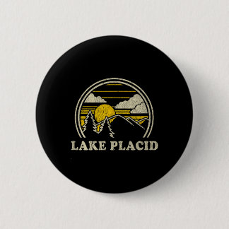 Lake Placid New York Ny 6 Cm Round Badge