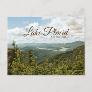 lake placid new york state postcard