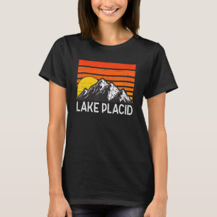 Lake Placid New York Usa Retro Vintage Mountain T-Shirt