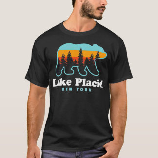 Lake Placid NY Adirondacks Bear Adirondack Hiking T-Shirt