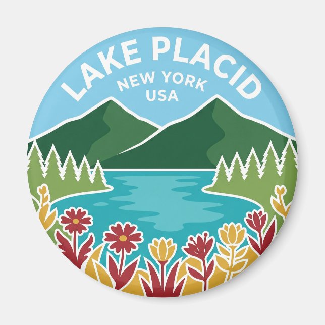 Lake Placid USA Magnet (Front)