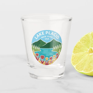 Lake Placid USA Shot Glass