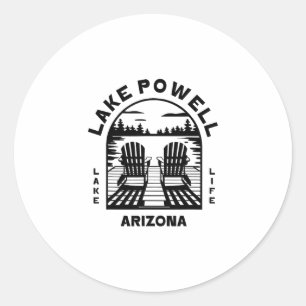 Lake Powell Arizona Outdoors Vintage Classic Round Sticker