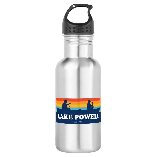 Lake Powell Arizona Utah Canoe 532 Ml Water Bottle (Front)