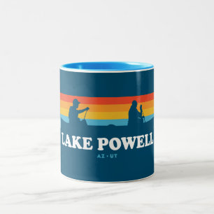Lake Powell Arizona Utah Canoe Two-Tone Coffee Mug