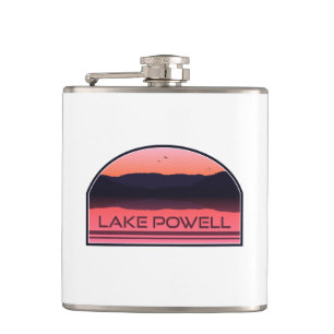 Lake Powell Arizona Utah Red Sunrise Hip Flask