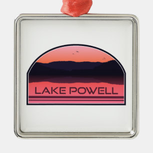 Lake Powell Arizona Utah Red Sunrise Metal Ornament