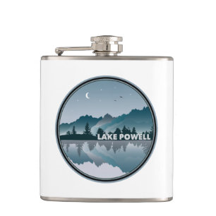 Lake Powell Arizona Utah Reflection Hip Flask